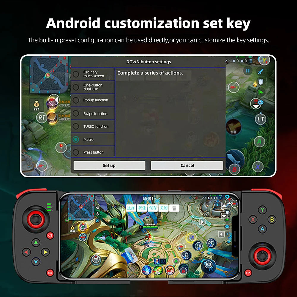Cell Phone Gamepad Joystick For iPhone Android Control Bluetooth Controller Trigger Pubg Mobile Game Pad Gaming Cellphone Mando