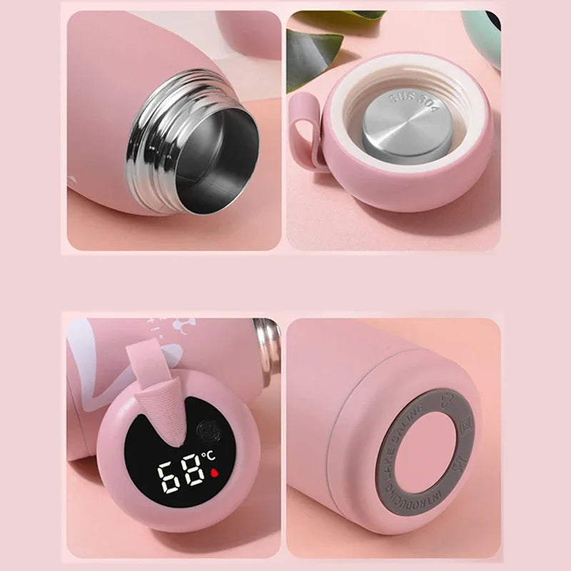 Christmas Gifts Mass Portable Coffee Mugs In-Car Tea Water Thermos Bottle Smart Insulation Cup Temperature Display Vacuum Flasks