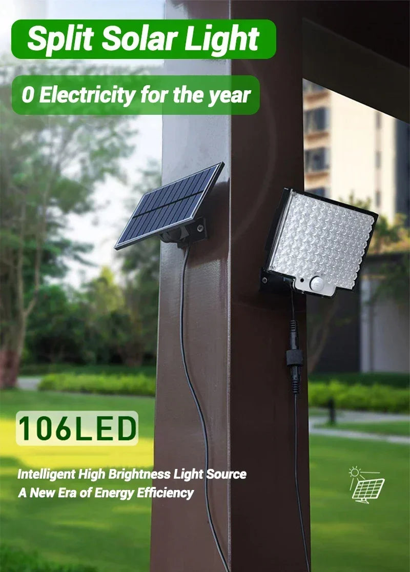 1-2pcs Super Bright 234LED Solar Light, IR Sensor Street Light, Decorative Wall Light, Multiple Switch Modes with Remote Control