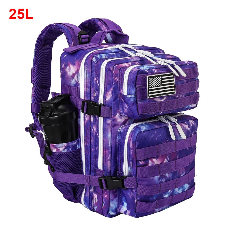 LHI 25L/35L/45L Gym Backapck Tactical Athlete Sports Fitness Bag Exercise Workout Weekend Travel Daypack with Bottle Holder