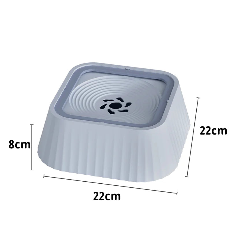 Pet filter bowl, non-wet mouth pet bowl, floating, suspended, anti-knock over, cat and dog drinking water pet bowl