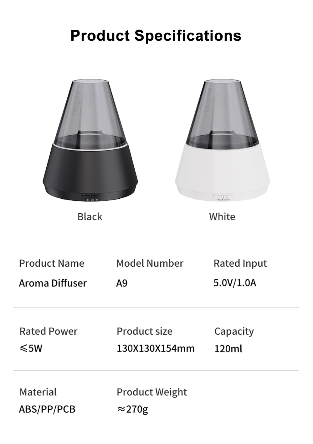 Air Humidifier USB Mini Aroma Essential Oil Diffuser Home Mute Automatic Mist Maker Fragrance Diffuser with Colorful Night Light