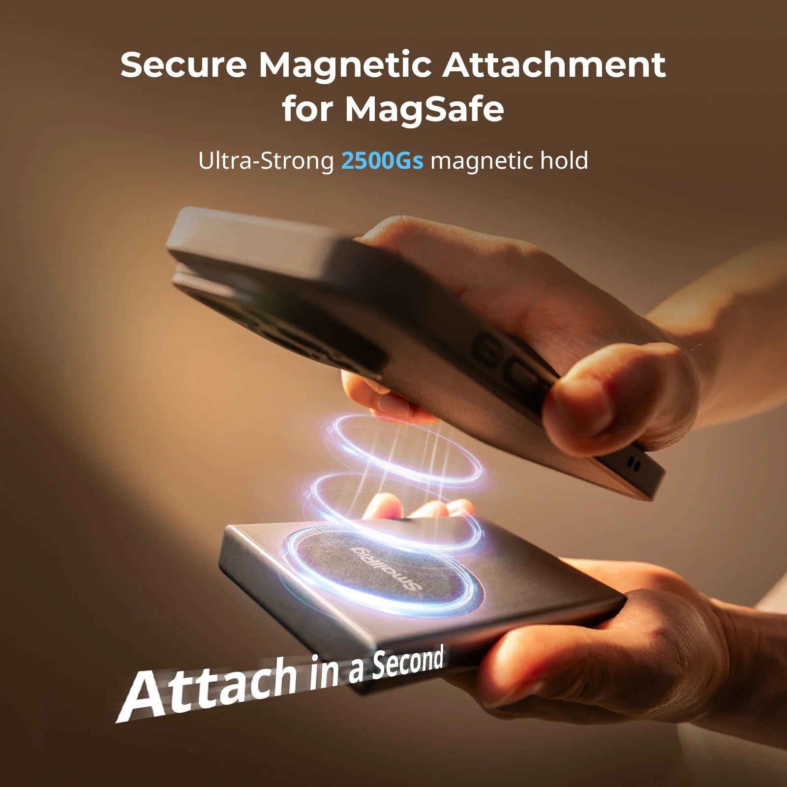 SmallRig Phone Monitor Screen with Wireless Control, Video Monitor w Cold Shoe Real-Time Screen Sharing for iPhone 17for MagSafe