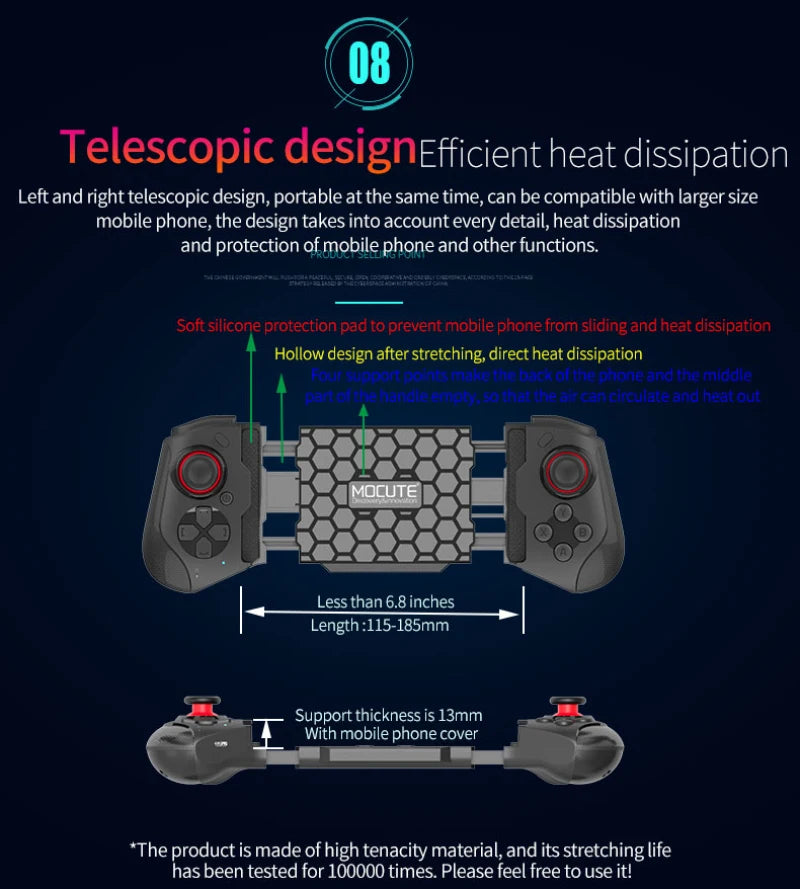 Mobile Controller Pubg For iPhone Android Cell Phone Gamepad Control Bluetooth Joystick Trigger Game Pad Cellphone Smartphone