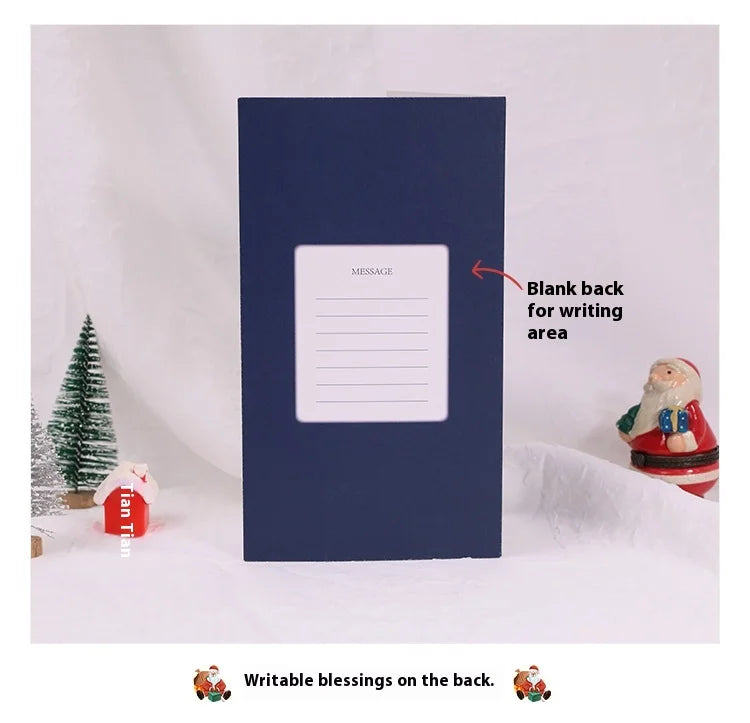 Handmade Christmas Gift Card Creative Design 3D Stereos High-end Blessing Small Thank You Card Festive Party Supply