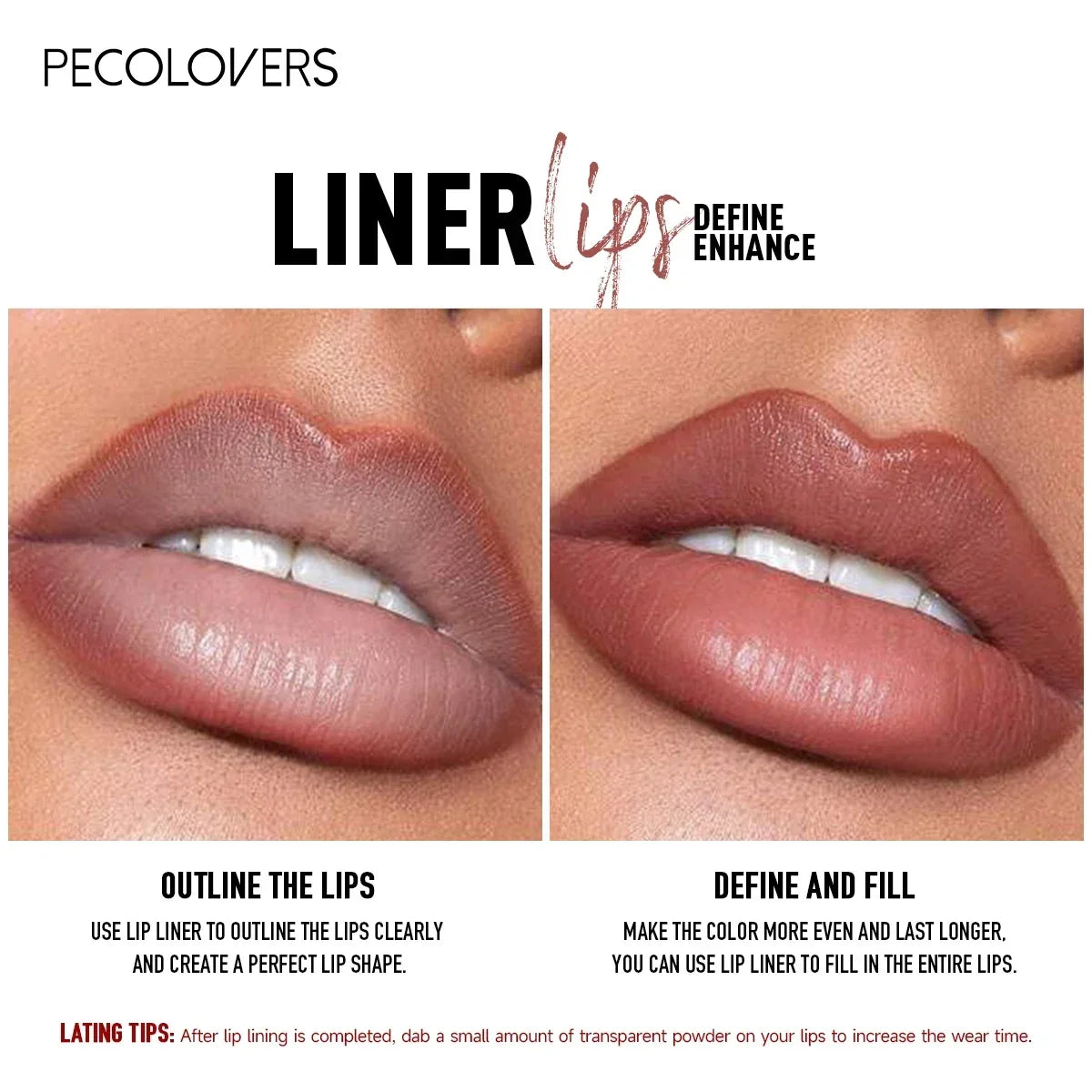 1PC Matte Lip Liner Pen - Long-Lasting, Waterproof, Easy Glide, Moisturizing Suitable for All Skin Types, Lip Makeup