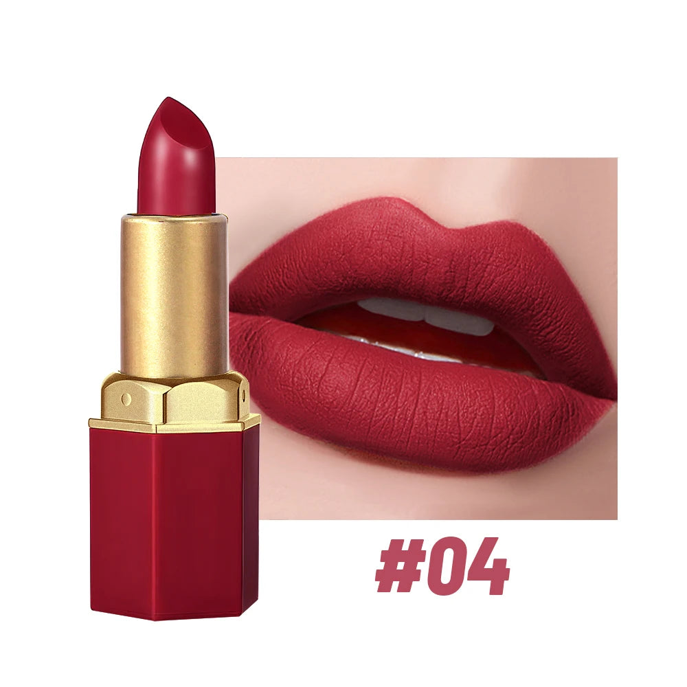 SAM SUGAR 6-Color Matte Lipstick ,  Non-Stick Cup Long-Lasting Velvet Finish, Smooth Matte Lip Color Waterproof Smudge-proof