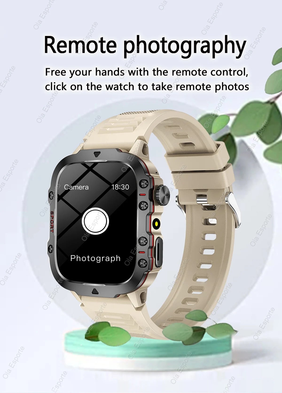 New Military GPS Smartwatch LED Flashlight Fitness IP68 Waterproof Outdoor Sports Tracker Bluetooth Calls Smart Watch Men Women