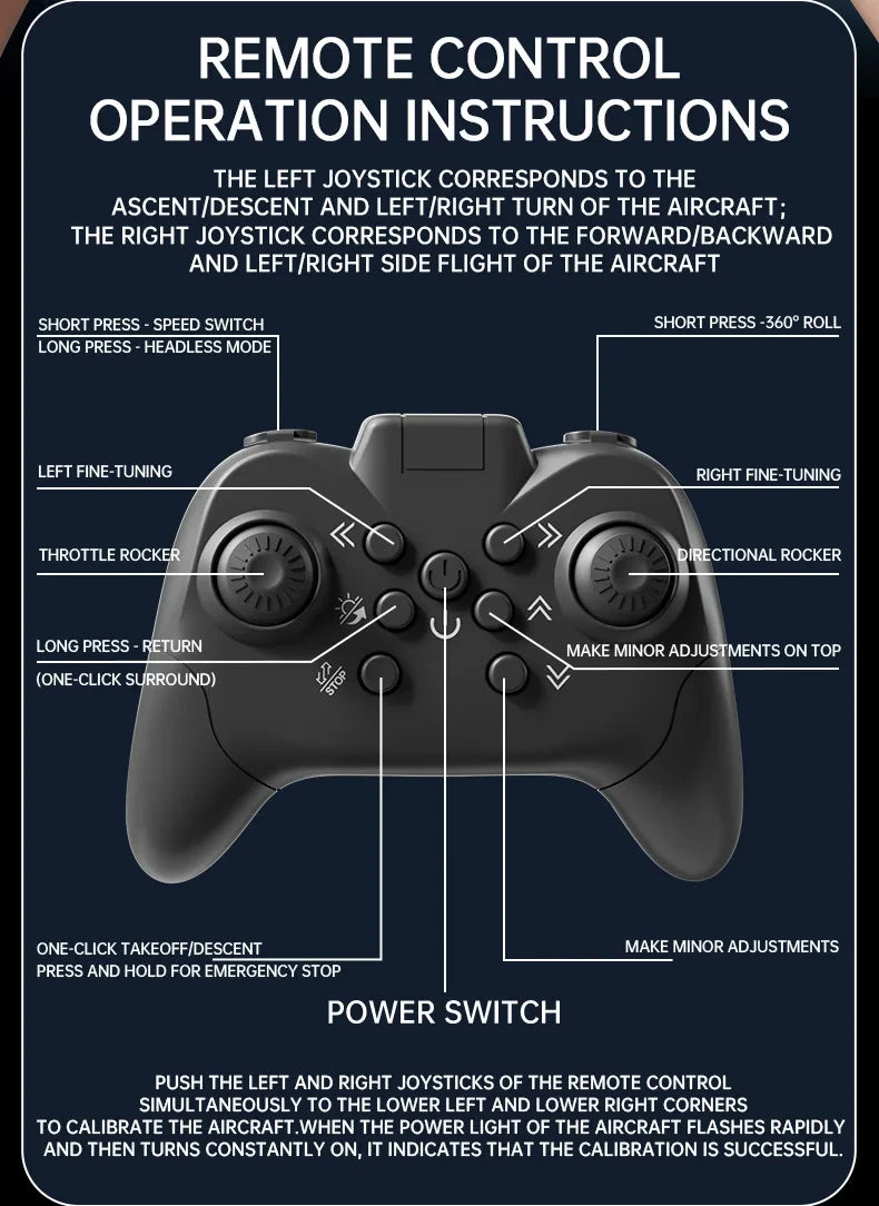 RC Flying Sword Glider Drone with Hand Wave & Controller Mode, 3-Speed Stunt Plane for Kids,Teens & Adults,LED Lights,Aerial Fun