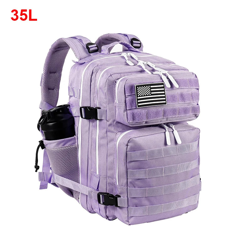 LHI 25L/35L/45L Gym Backapck Tactical Athlete Sports Fitness Bag Exercise Workout Weekend Travel Daypack with Bottle Holder
