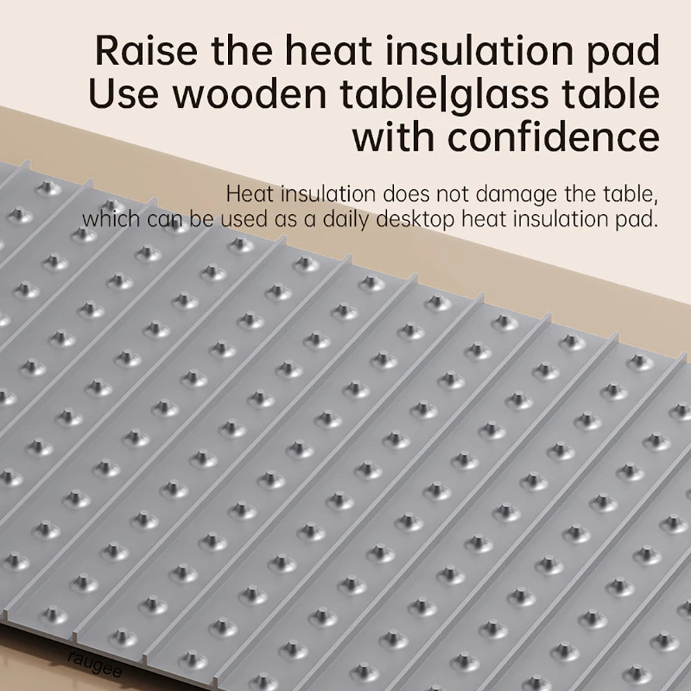 Electric Food Warmer Plate Foldable Warming Tray Plate Warmer Mat Food Fast Heating Portable Electric Warming Tray 8 Tem Setting