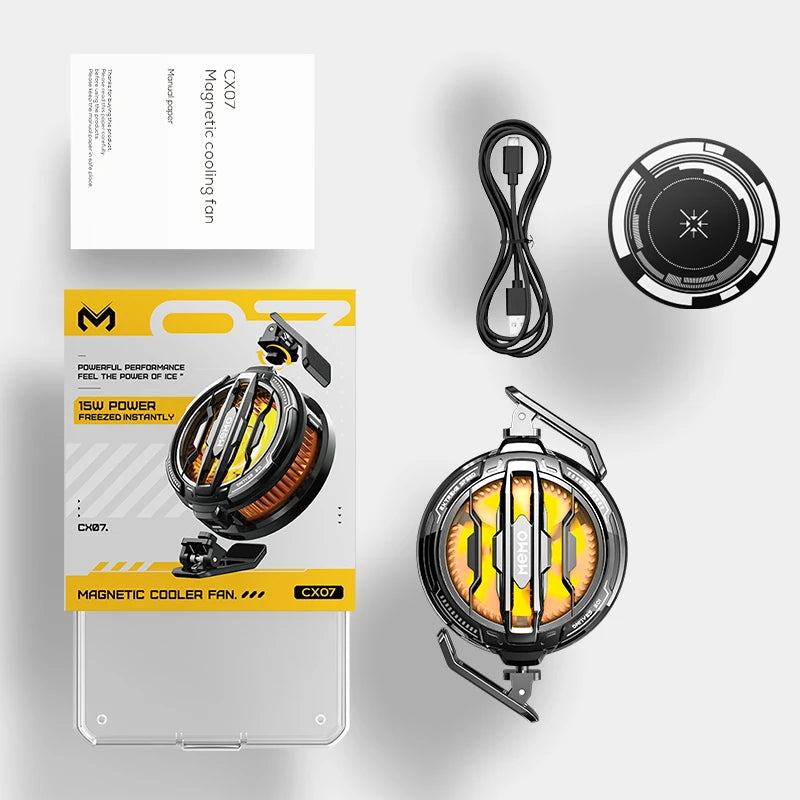 MEMO Magnetic mobile phone radiator: extremely fast freezing and cooling, quiet and easy to clean, full model adaptability