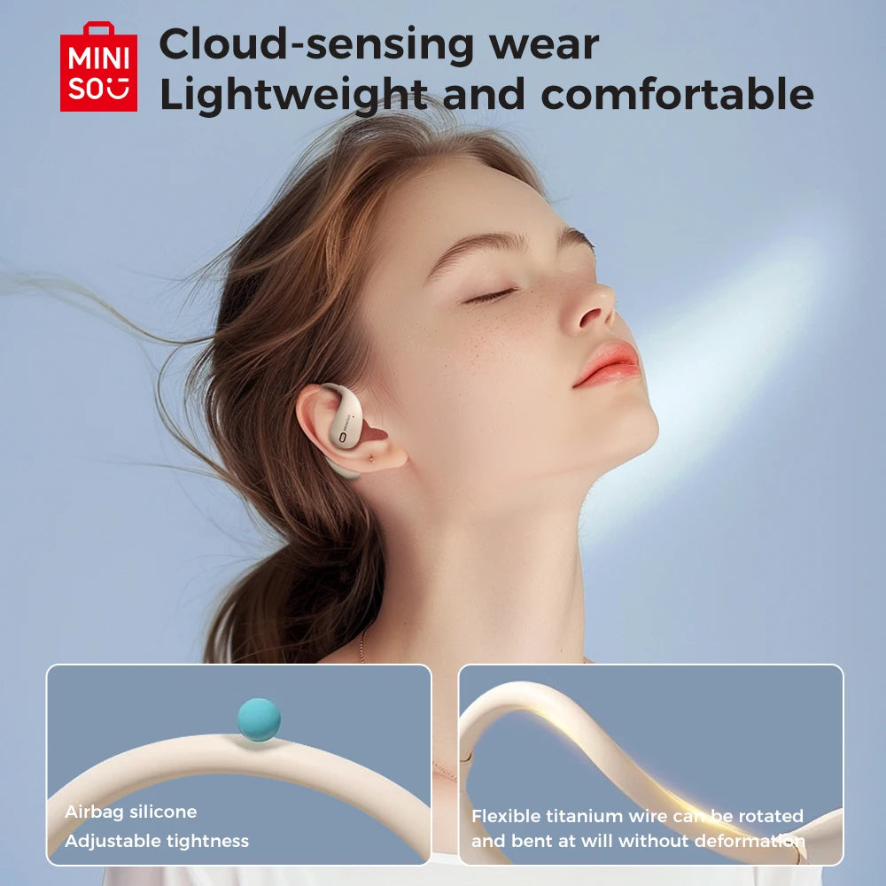 MINISO X33 Earphone Bluetooth 5.4 True Wireless Earbuds Low Latency Headphones Superb Bass HiFi Sport Headset With Mic