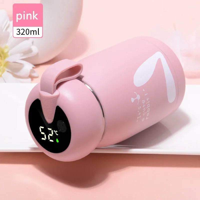 Christmas Gifts Mass Portable Coffee Mugs In-Car Tea Water Thermos Bottle Smart Insulation Cup Temperature Display Vacuum Flasks