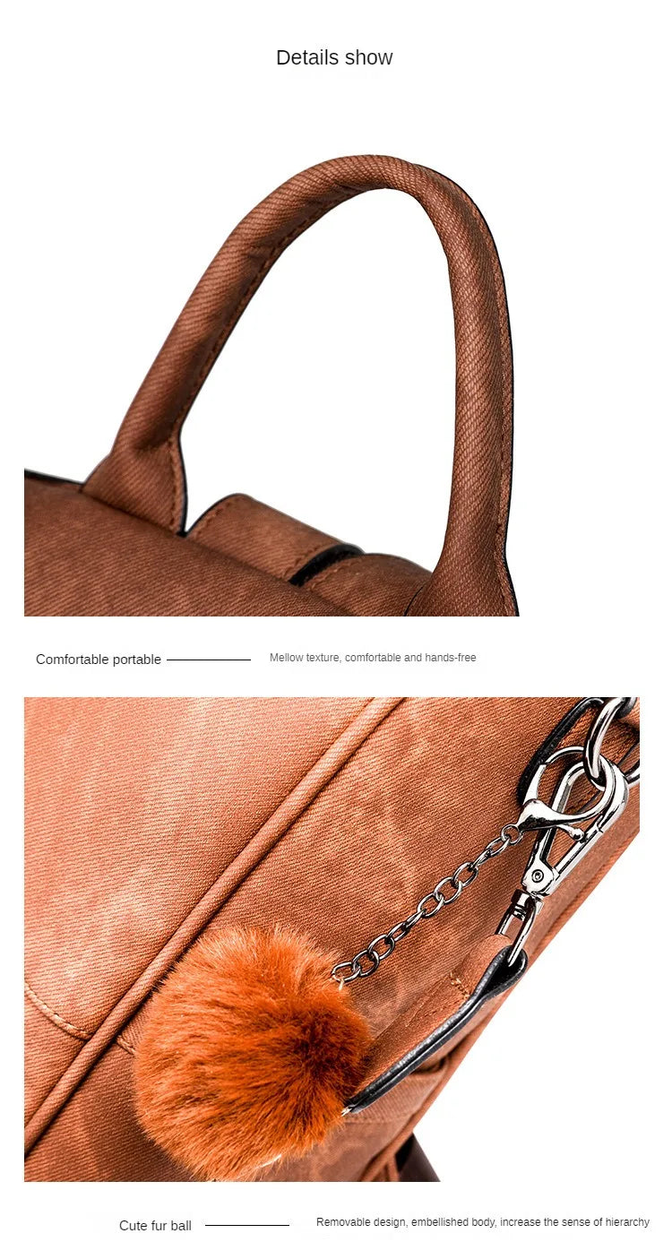 Womens Purse Leather Backpack Purse for Women Fashion Backpack Ladies Designer Ladies Shoulder Bags for Travel College Work