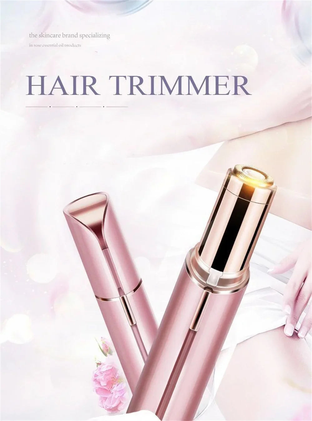 Electric Hair Removal Machine Eyebrow Trimmer Hot Sales Portable Lipstick Shaver Women's Remover Mini Shaver Electric Trimmer