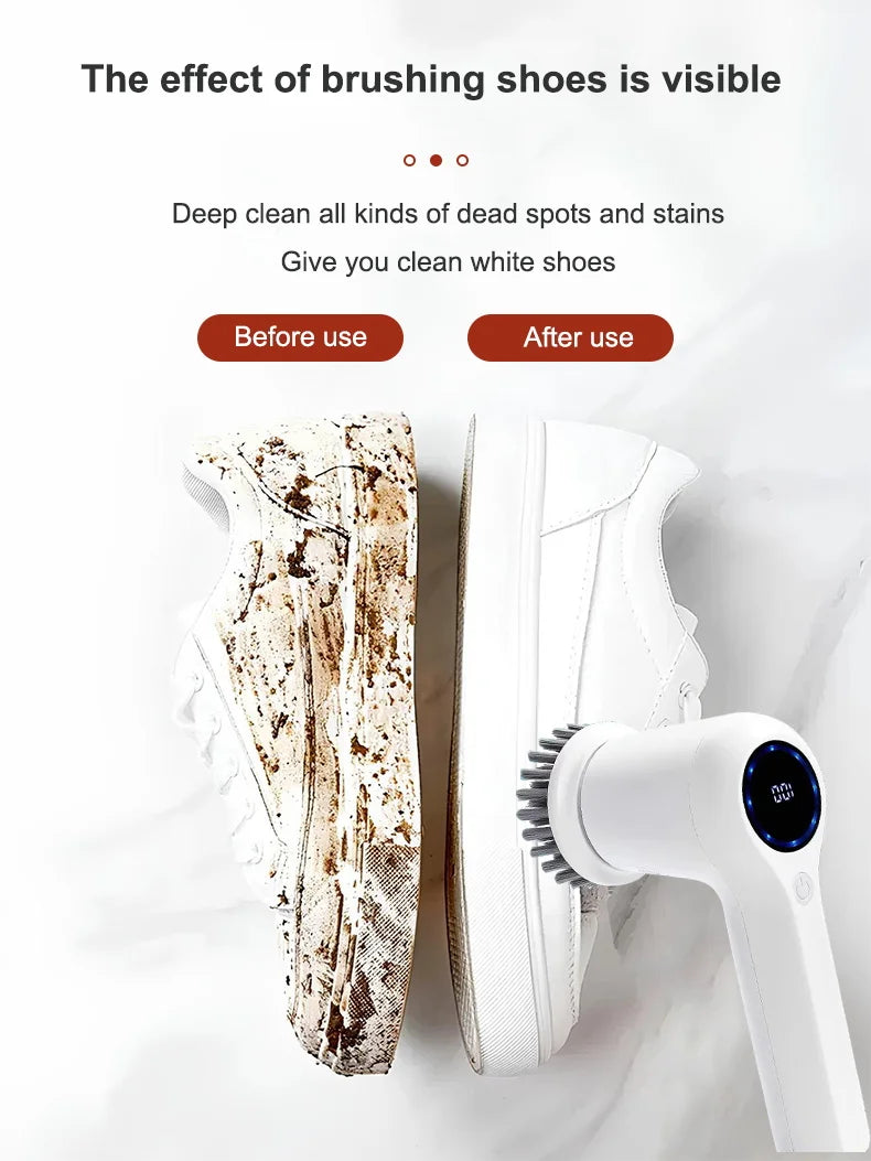 Multi-functional Electric Cleaning Brush for Kitchen and Bathroom - Wireless Handheld Power Scrubber for Dishes, and Pans