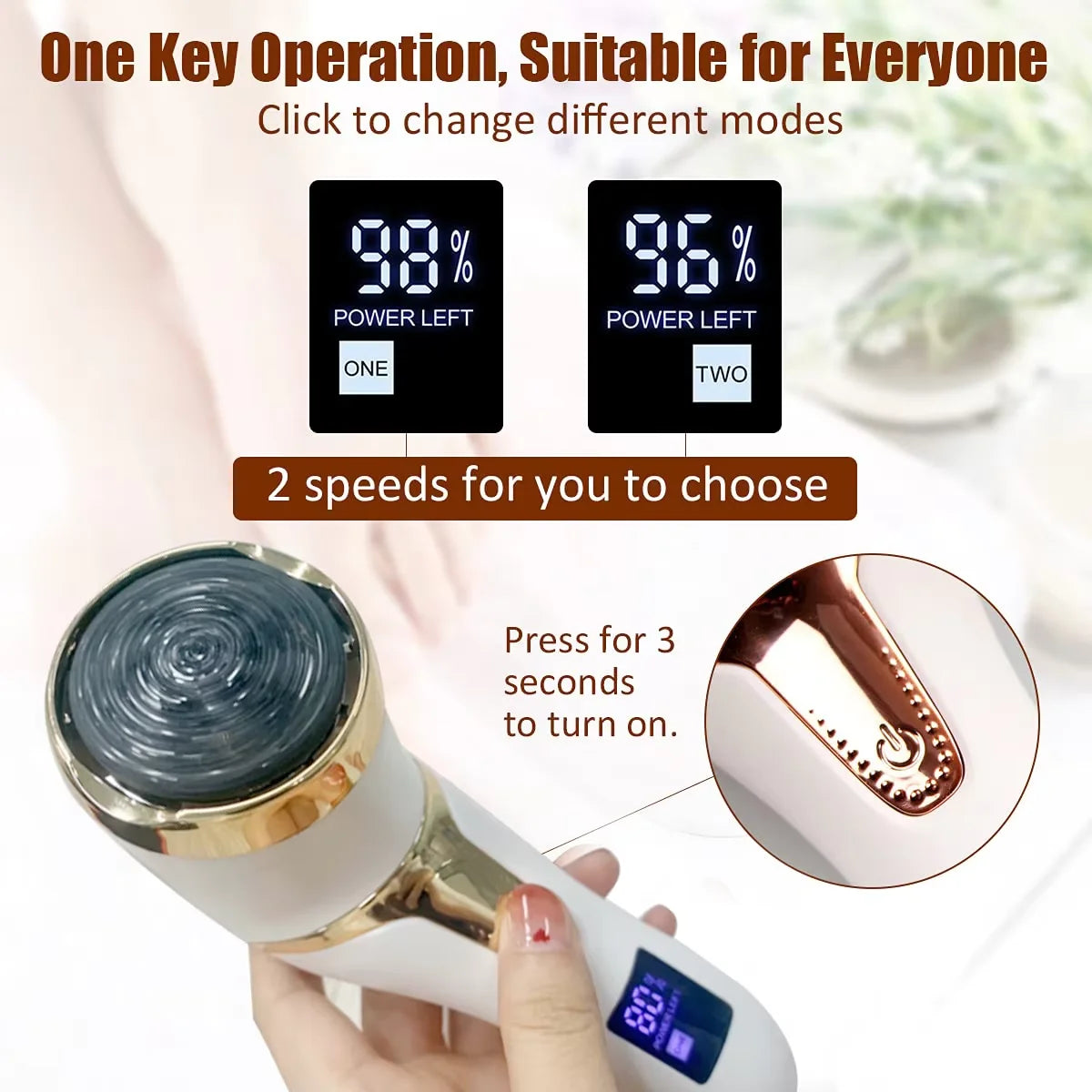 Pedicure Machine Callus Remover Pedicure Tools Professional Foot Dead Skin Remover Foot Grinder Electric Foot Grinder Elec