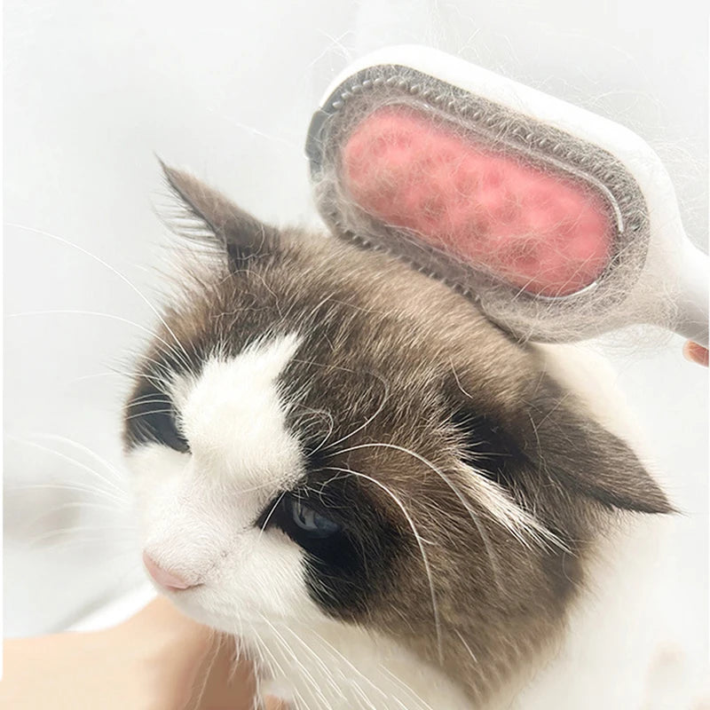 Clean Cat Dog Hair Removal Comb with Wipes Upgraded Pet Brush Katten Accessories Gatos Productos para mascotas Grooming Supplies