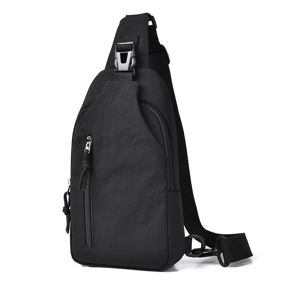 Men's casual messenger bag-multifunctional chest bag，suitable for outdoor sports,cycling and daily commuting,daily commuter bag