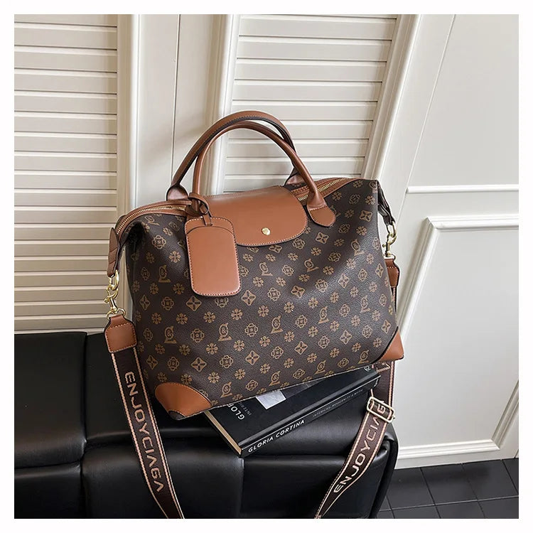 2025 New Large-Capacity Portable Tote Bag — Fashionable, Leisure & Travel-Ready, Versatile Shoulder/Crossbody Bag for Women