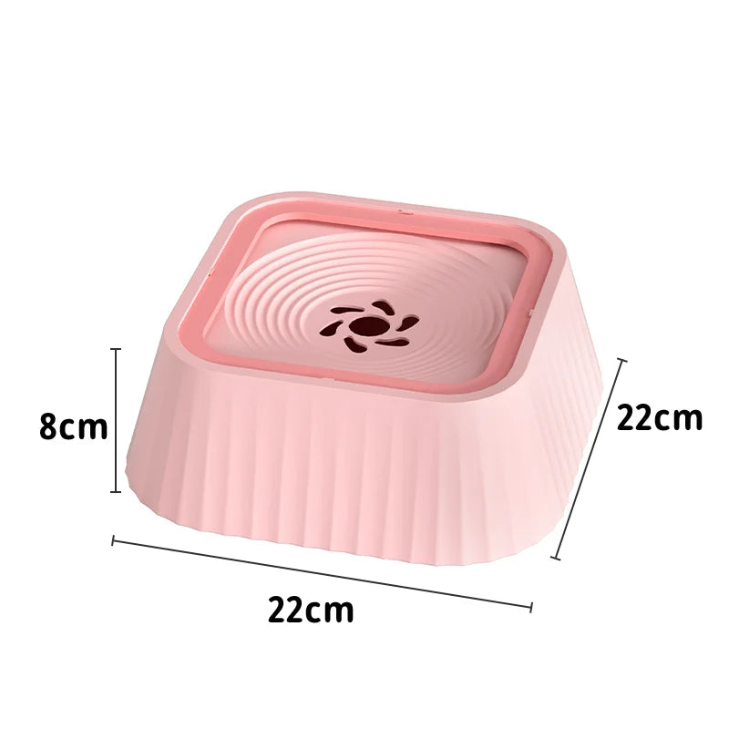 Pet filter bowl, non-wet mouth pet bowl, floating, suspended, anti-knock over, cat and dog drinking water pet bowl