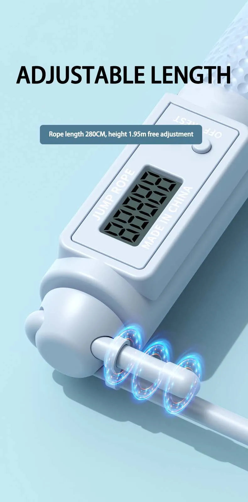 Intelligent Counting Cordless Jump Rope Professional Sports Fitness Adult Student Dual Purpose Jump Rope Sporting Goods