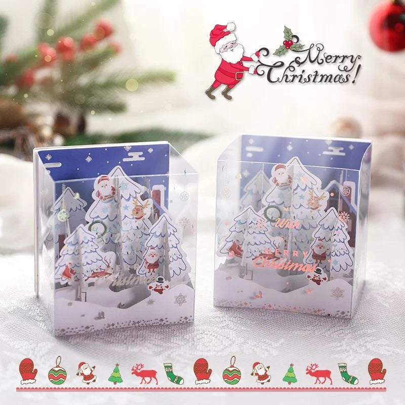 Handmade Christmas Gift Card Creative Design 3D Stereos High-end Blessing Small Thank You Card Festive Party Supply