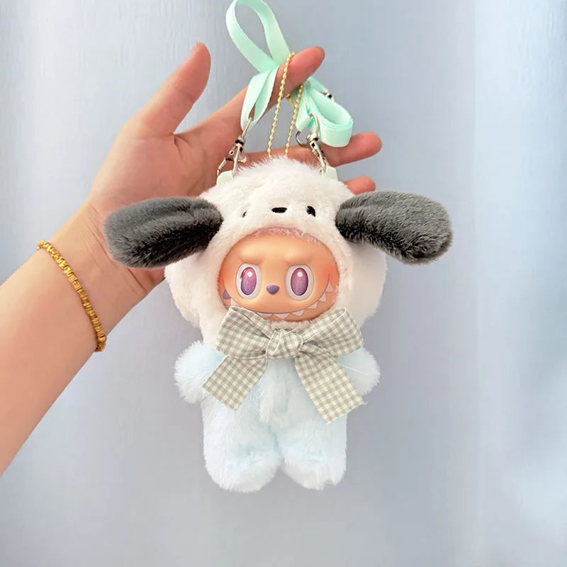 Cute Animals for Labubu Doll Clothing Set Hat 17cm Clothes Shoes Doll DIY Accessories Training Sitting Party Games Toys Gifts