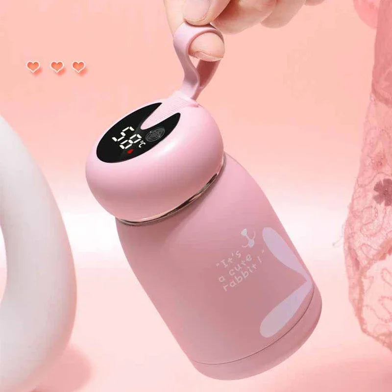 Christmas Gifts Mass Portable Coffee Mugs In-Car Tea Water Thermos Bottle Smart Insulation Cup Temperature Display Vacuum Flasks