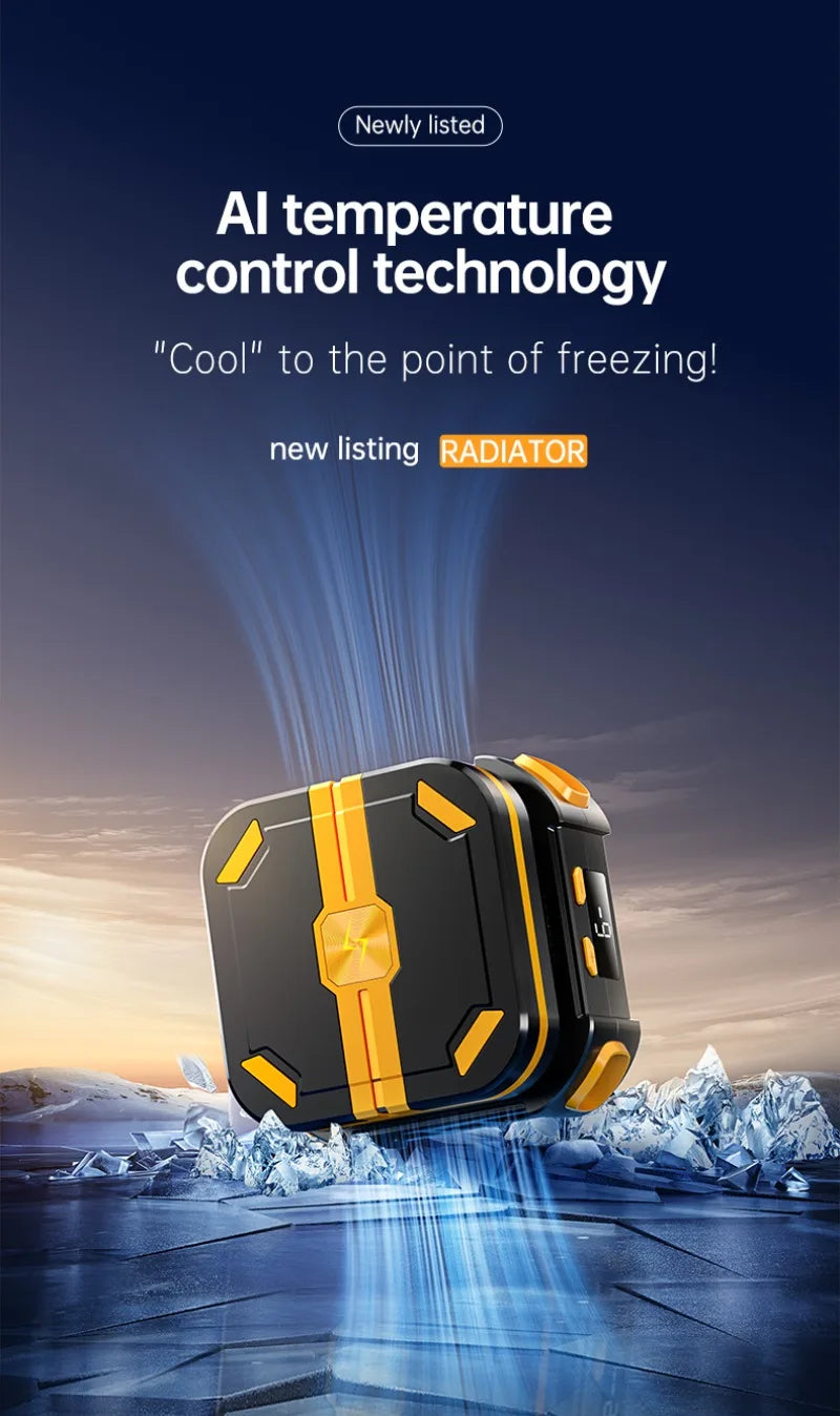 P70 NEW 10W Mobile Phone Semiconductor Cooling Fan Radiator with 2000mAh Battery PUBG Game Cooler for IPhone Android Universal