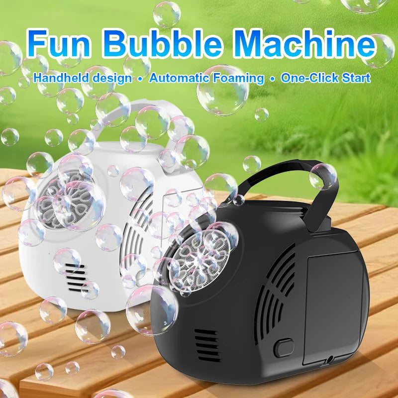 10 hole fully automatic bubble machine for children's kindergarten outdoor activities bubble toy without battery bubble water