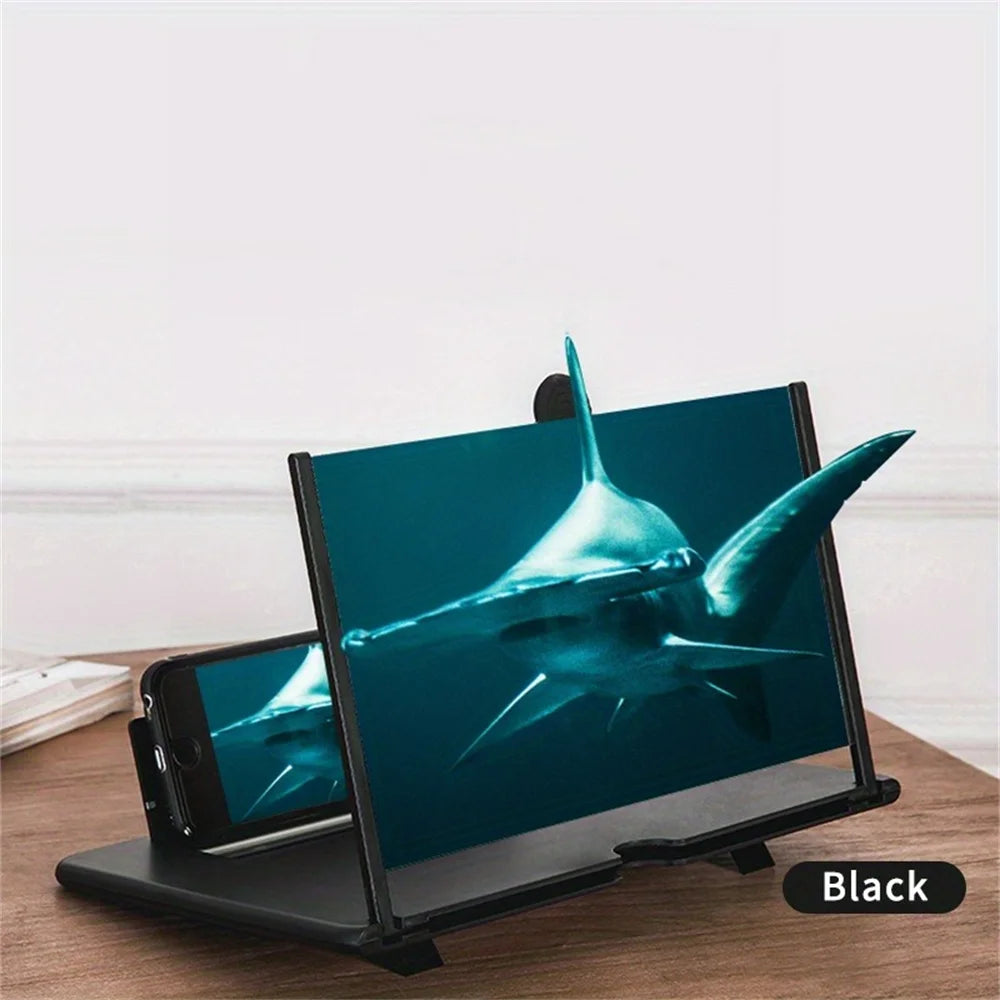 New 12 inch 3D Screen Amplifier HD Mobile Phone Screen Video Magnifier For Smartphone Holder Enlarged Screen Phone Stand Bracket