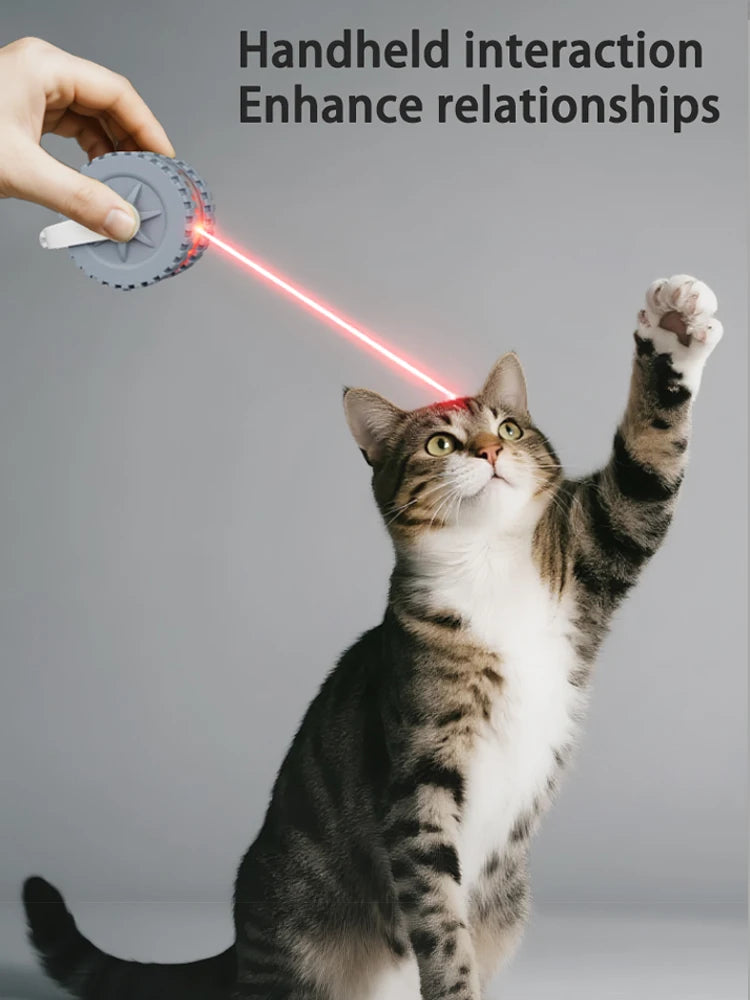 Cat Interactive Ball Toy, Automatic Rolling Ball with Tail, Rechargeable Smart Pet Interactive Toy, Intelligent Mouse for Cat