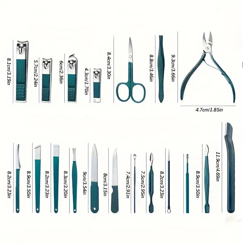 Nail Care Kit Stainless Steel Manicure & Pedicure Set