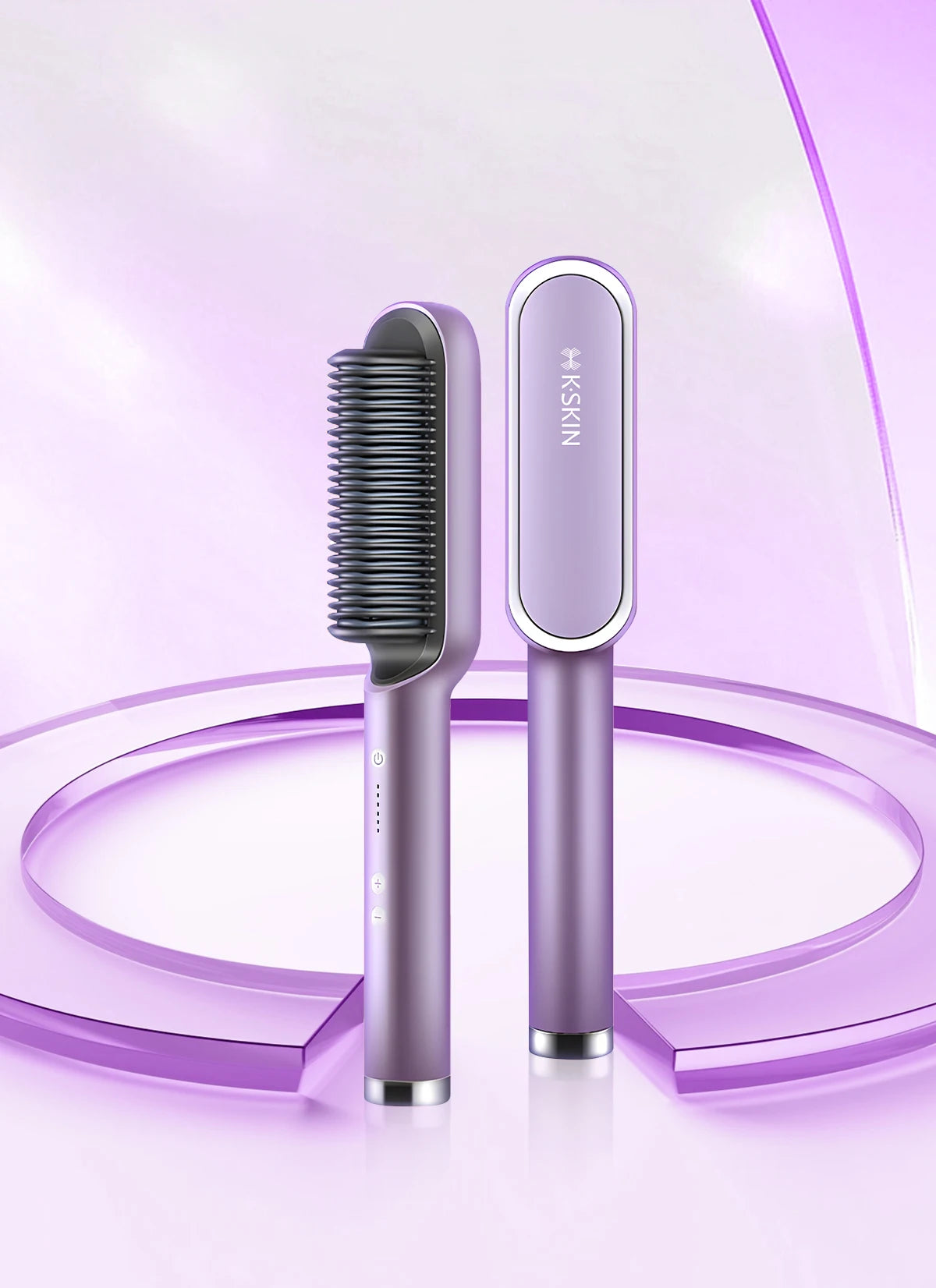 Upgrade 2-in-1 Portable Electric PTC Multi-function Quick Hot Pro Hair Straightener Dropshipping