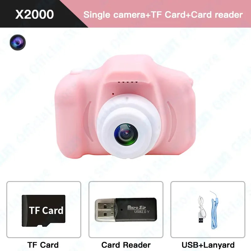 ZWN Children Digital Cameras 1080P HD Camera Video Toys 2 Inch Color Display Outdoor Camera SLR Camera Kid Toy+TF Memory Card