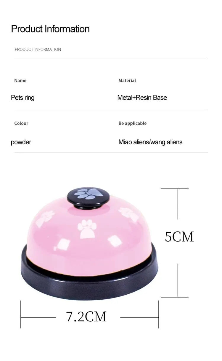 1pc Pet Toy Training Dinner Small Bell Footprint Dog