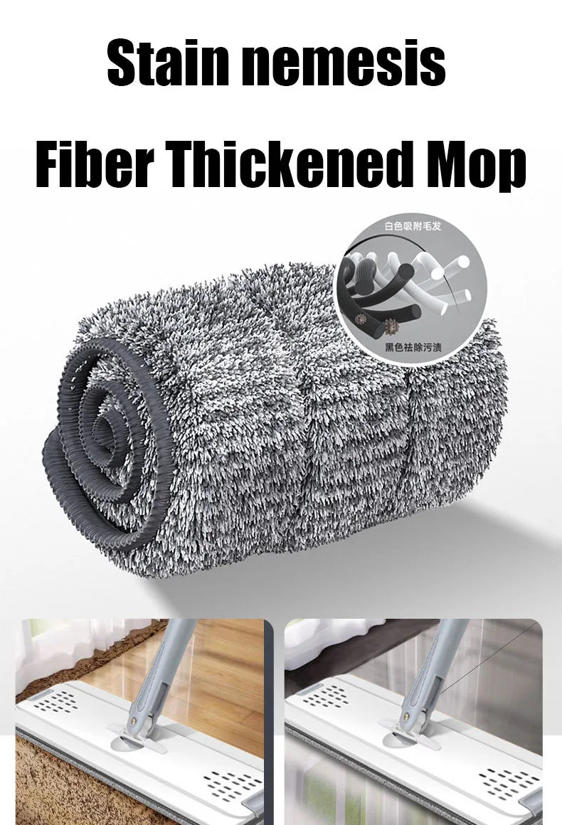 New Set Strong Cleaning Ablity Microfiber Mat Mop 360° Rotation Home Floor Kitchen Cleaning Tools Sleaning Bucket Cleaning Cloth