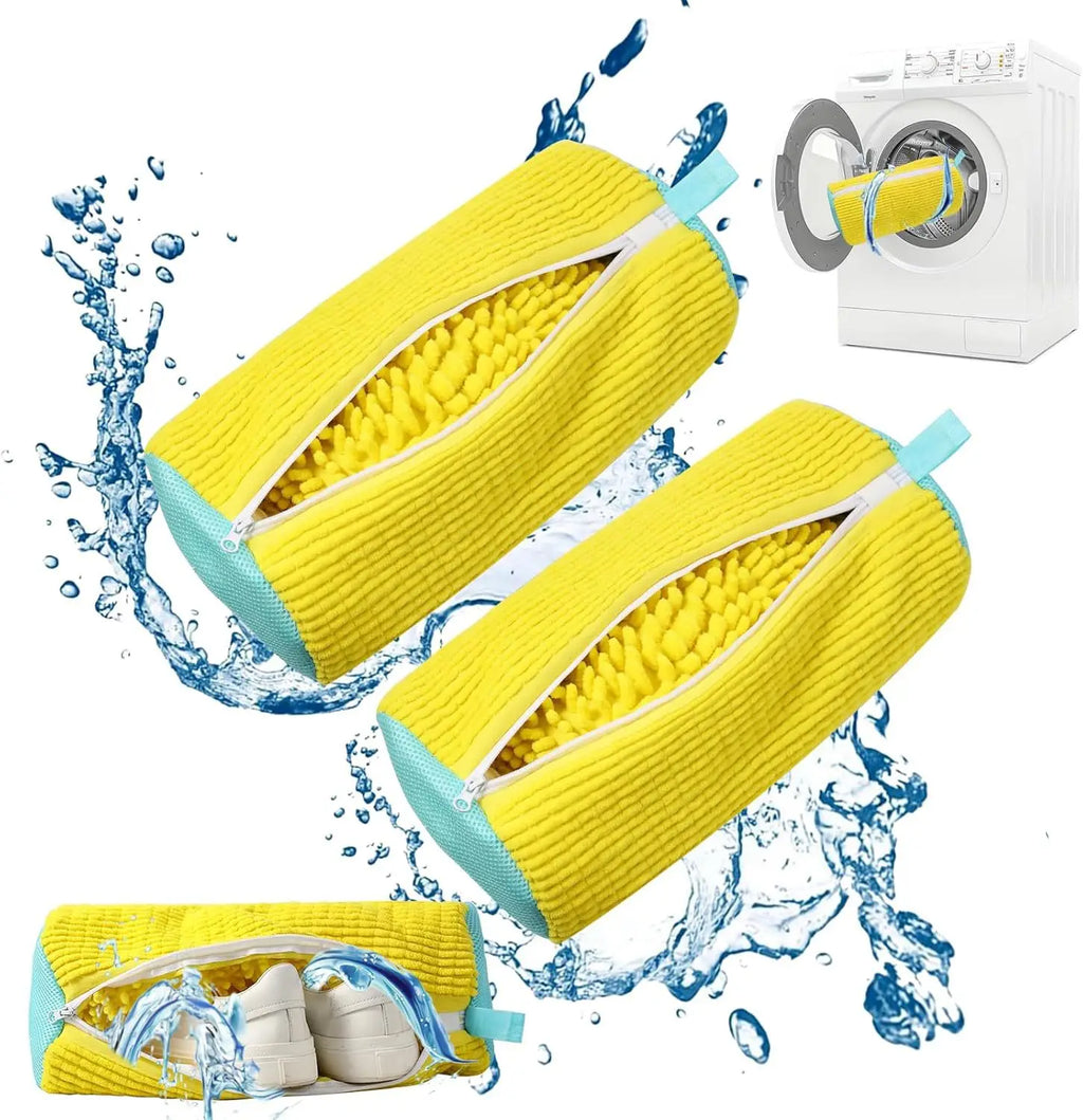 Laundry Bag Shoe Washing Bag Padded Net Protector For Fluffy Fibers Polyester Machine Friendly Drying Wash Bags For Shoes