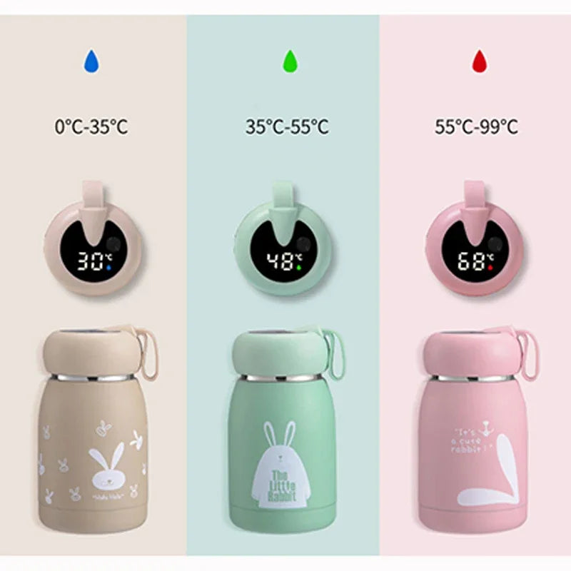 Christmas Gifts Mass Portable Coffee Mugs In-Car Tea Water Thermos Bottle Smart Insulation Cup Temperature Display Vacuum Flasks