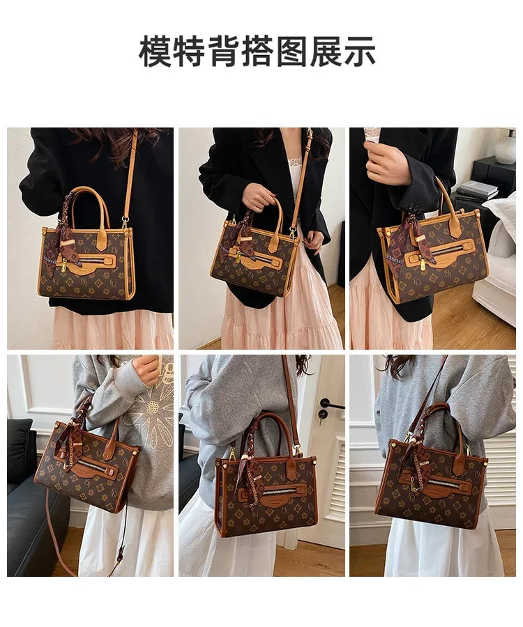2025 New Womens Minimalist Tote Bag Large Capacity Practical Design Perfect Companion for Daily Commuting Travel