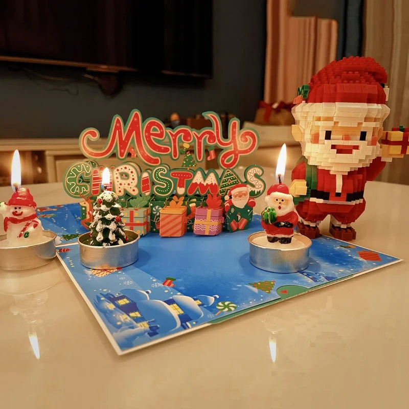 Handmade Christmas Gift Card Creative Design 3D Stereos High-end Blessing Small Thank You Card Festive Party Supply
