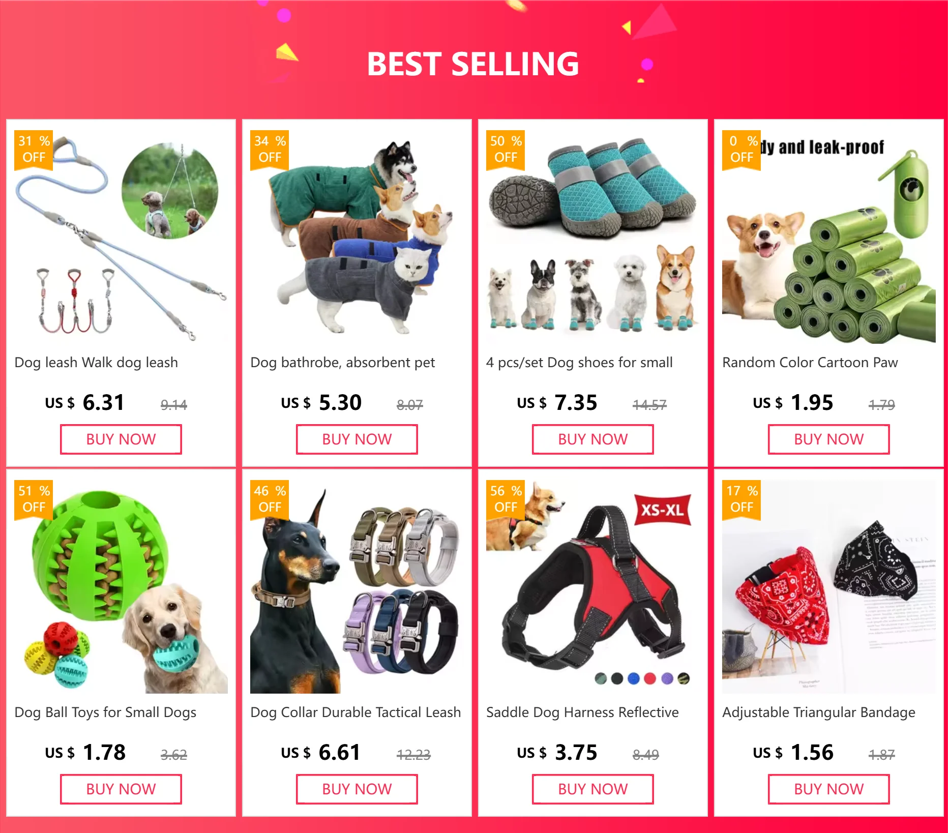 Dog leash Walk dog leash Medium double dog chain Double lead One tow two leads with pet supplies