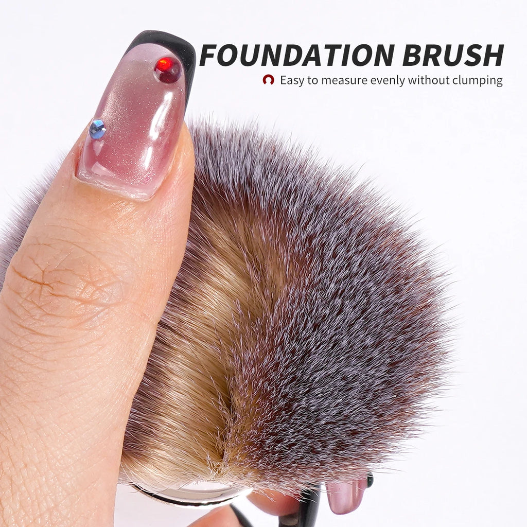 MAANGE 1PCS Retractable Foundation Makeup Brush Soft Dense Blusher Powder Concealer Makeup Brush Portable Cosmetic Makeup Tools