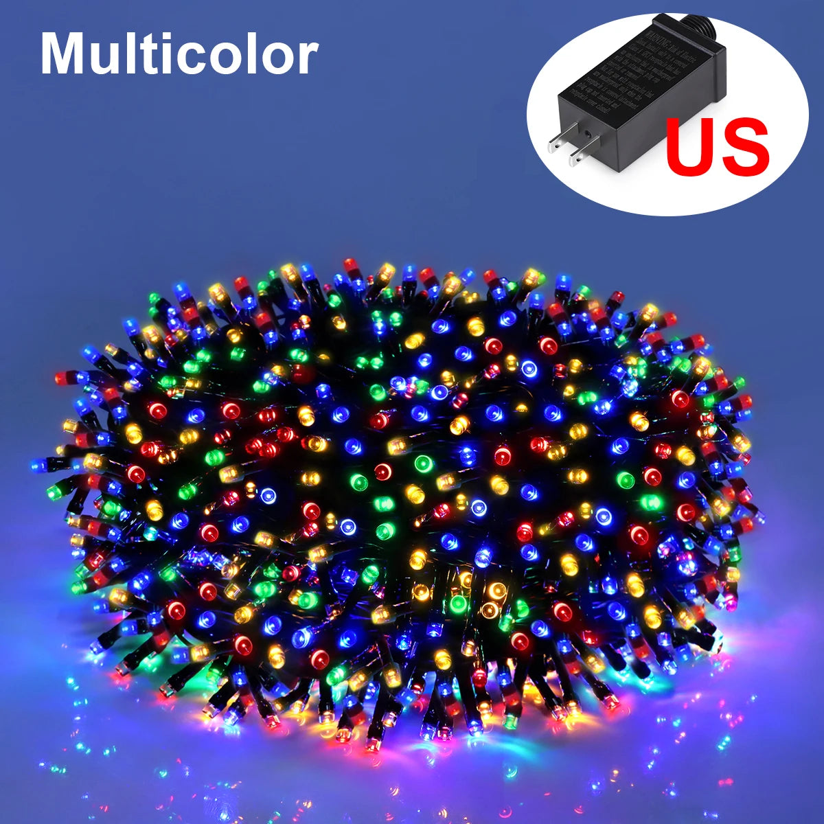 10M-100M Fairy Lights LED String Garland Christmas Light Waterproof Outdoor Indoor For Tree Street Wedding Party 2024 Decoration