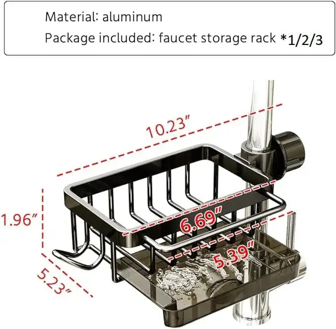 Kitchen Stainless Steel Sink Drainer Sponge Storage Faucet Rack Towel Rack Shelf Organizer Kitchen Accessories