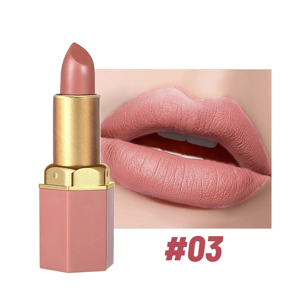 SAM SUGAR 6-Color Matte Lipstick ,  Non-Stick Cup Long-Lasting Velvet Finish, Smooth Matte Lip Color Waterproof Smudge-proof
