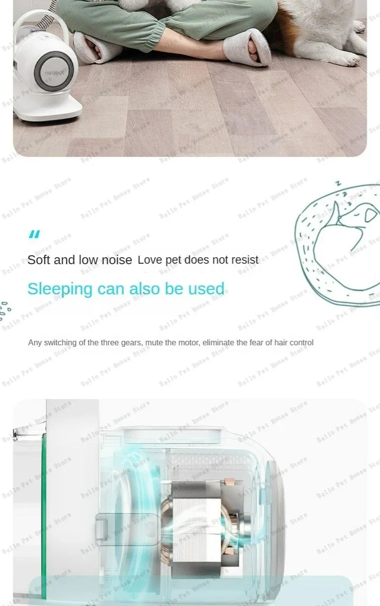 Pet Hair Trimmer  Pet Grooming Instrument Comb, Shave and All-in-one Multifunctional Cleaning Machine Dog and Cat Comb