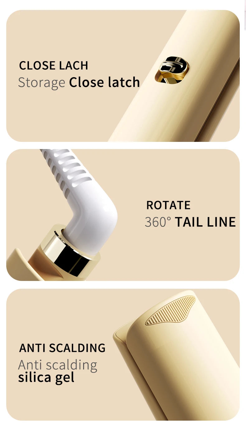 32mm Hair Wave Curling Iron Professional French Egg Roll Hair Curler Corrugated Wavy Styler Fast Heating Volumizing Styling Tool